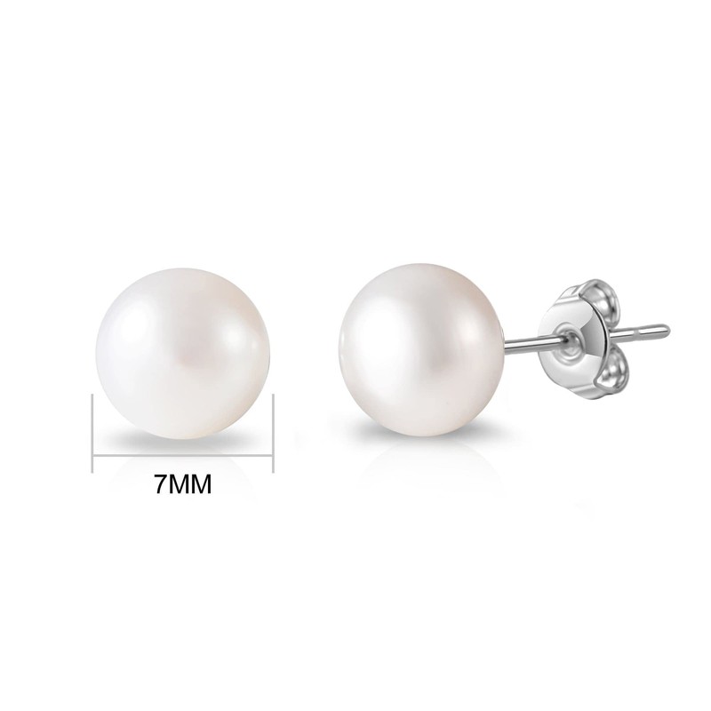 Philip Jones Silver Plated Freshwater Pearl Earrings