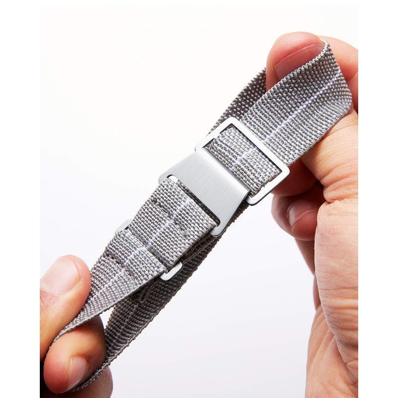 Binlun Elastic NATO Fabric Nylon Watch Strap, Waterproof Replacement Velcro