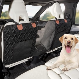 Veitail Dog Car Barrier,Dog Net for Car Divider,Pet Barrier with Mesh Organizer,Universal for Car,SUV,Truck