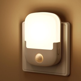 Briignite Night Light Motion Sensor Socket, Dimmable 3000 K, Pack of 1