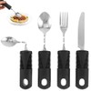 4 x Parkinson's Cutlery Spoon Thick Handle Easy Grip Vibrating