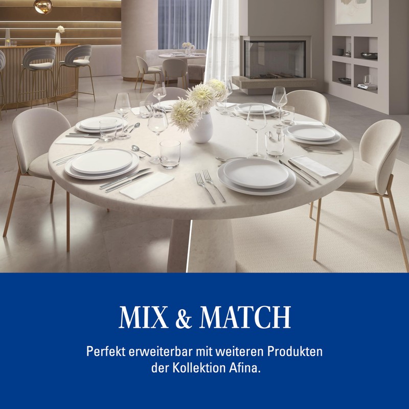 Villeroy & Boch Afina Collection Small Dip Bowl, Premium Porcelain,