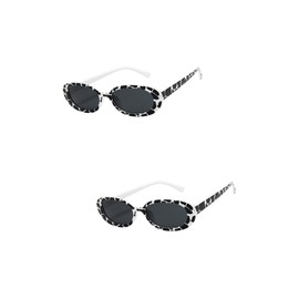 PACKOVE 2St Sonnenbrille Geschenke Vintage-Brille Partybrillen für Frauen rahmenlose Brille Kuhkostüm Brillen Foto Requisiten Korb Stelle Füllstoff kleine Rahmenbrille Gläser Fräulein