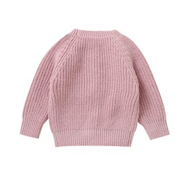 mimixiong Baby Toddler Sweater Knitted Pullover Long Sleeve Jumpers Soft Cozy Knitwear Boy Girl Clothes