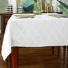 SASTYBALE Jacquard Tablecloth Flower Pattern Polyester Table Cloth Spill Proof
