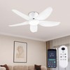 GJeg Ceiling Fans with Lights, 43 Inch Low Profile Ceiling