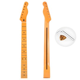 Amuic Amuic Tele Guitar Neck 22 Frets, 25.5'' Canadian Maple Electric Guitar Neck for TL Style Guitar Parts Replacement