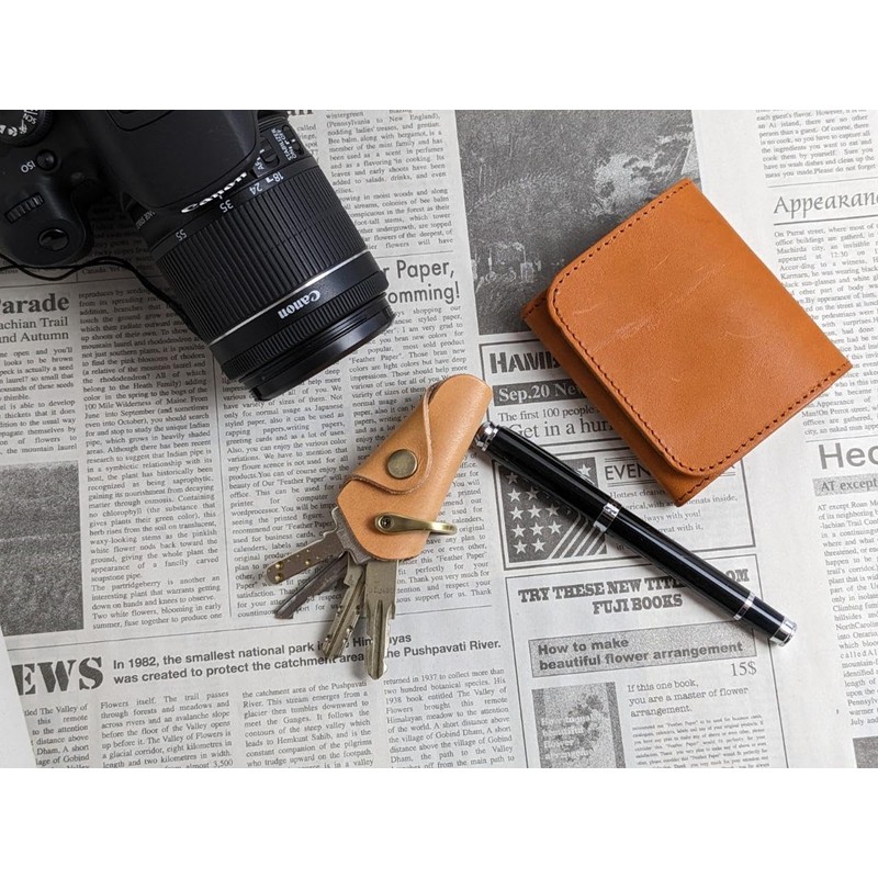 [PLUS EIGHT ONE +81] Tochigi Leather Key Case, Leather, Genuine