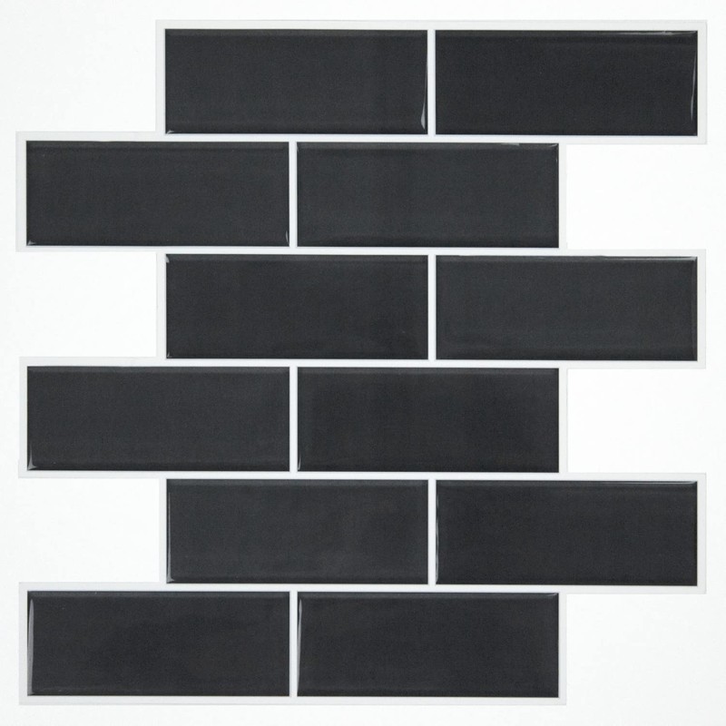 RoomMates TIL4978FLT: Charcoal Seaglass Sticktile