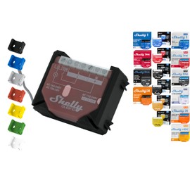 Wall Mount for 18 Shellys: 1 Gen3,1PM Gen3,2PM Gen3,i4 Gen3,Plus 1,Plus 1PM,Plus 2PM,Plus i4,Plus 0-10V Dimmer,Wave 1,Wave 1PM, Wave 2PM, Wave Shutter, Wave i4 (Black)