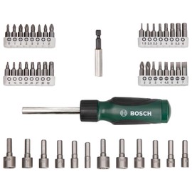 Bosch 46pc. Screwdriver Bit and Nutsetter Set (PH-, PZ-, Hex-, T-, S-Bit, Accessories Drill and Screwdriver)