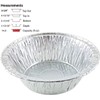 PACTOGO Disposable Aluminum 5 3/4" Meat Pot Pie Extra Deep