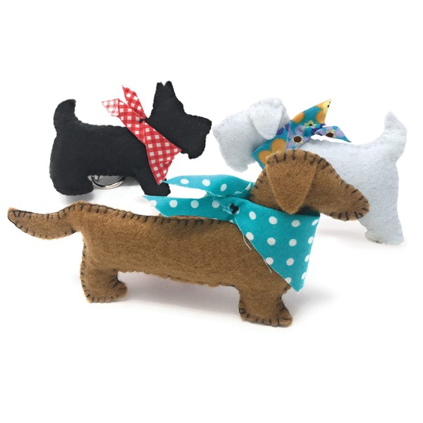 The Crafty Kit Company Felt Puppies Sewing Craft Kit for