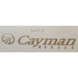 MONACO CAYMAN MONACO RV DECAL LOGO LEGEND 30.5x6" BRASS MOTORHOME CAMPER TRAILER