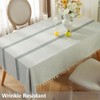 TruDelve Polyester Tablecloths 120 Inch Grey Rectangular Tablecloths for 8