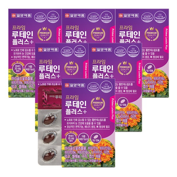 Ilyang Pharmaceutical Lutein Plus 30 Capsules 6 Boxes / 일양약품