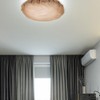 Veemoon Fabric Lampshade Diffuser, Round Drum Lamp Shades Diffuser Pendants