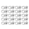 20Pcs D Ring Rivets 13x7mm 360 Degree Rotation Screw Stud