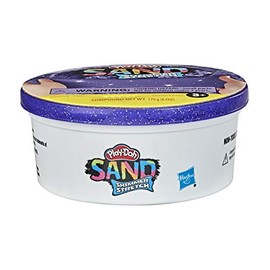 Play-Doh Sand Shimmer Stretch lata individual púrpura brillante para niños de 3 años en adelante