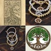 JJDreams Gold Bead Bracelets with Tree of Life Pendant Stretch