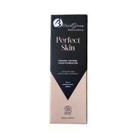 Perfect Skin ORGANIC Liquid Foundation - Ultimate Makeup-SKINCARE Fusion for a NATURAL Finish & Clarity - Certified by COSMOS STANDARDS - Clean, HYDRATING Foundation for HONEST BEAUTY - Cool Tan BG15