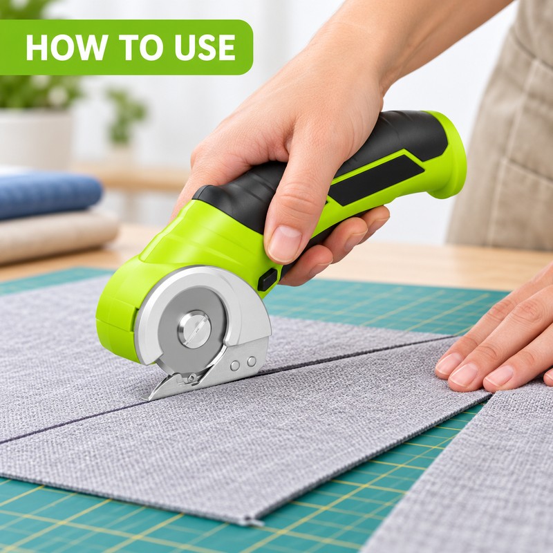 4V Cordless Electric Scissors – Mini Power Cutter for Carpet,