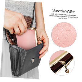 SAFIGLE 2pcs Travel Minis Coin Bag Women Mini Wallet Portable Change Purse Pu Leather Coin Pouch Overnight Bag for Women