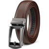 Founders & C Mens Ratchet Belt Leather Comfort Click 1