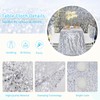 B-COOL Silver Sequin Tablecloth Christmas 50 x 102 Inch Rectangle