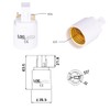 5x G24D 2-Pin Adapter E27 Screw Thread for LED Bulb