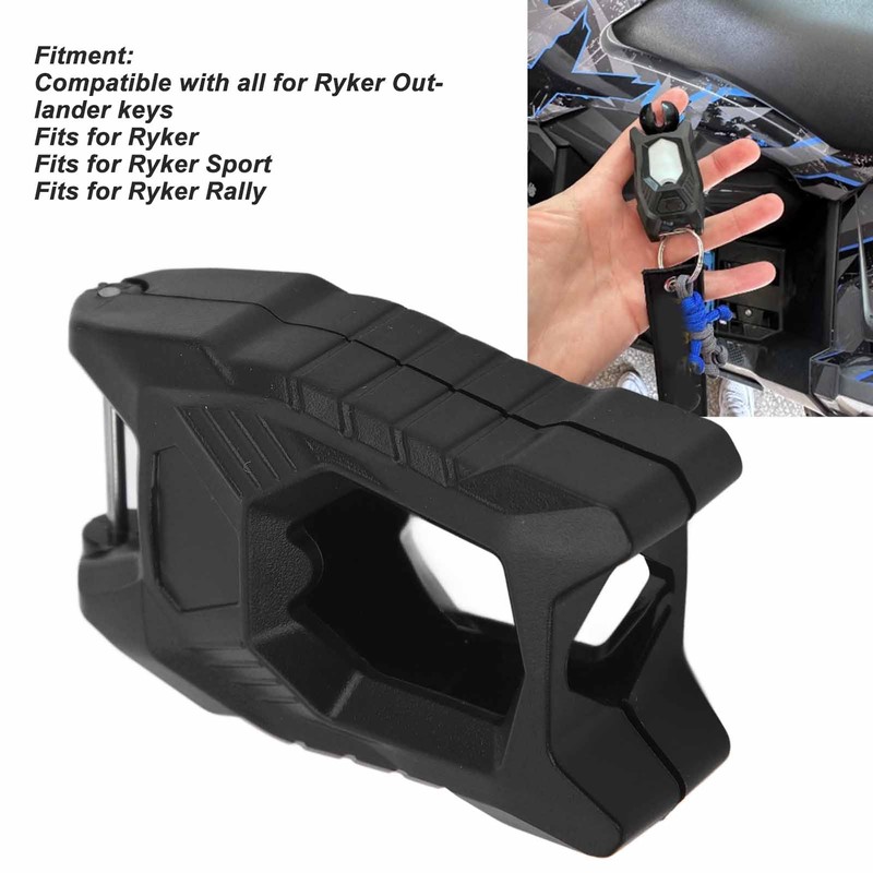 UTV Key Shell Holder Black Anti Impact Ignition Key Fob