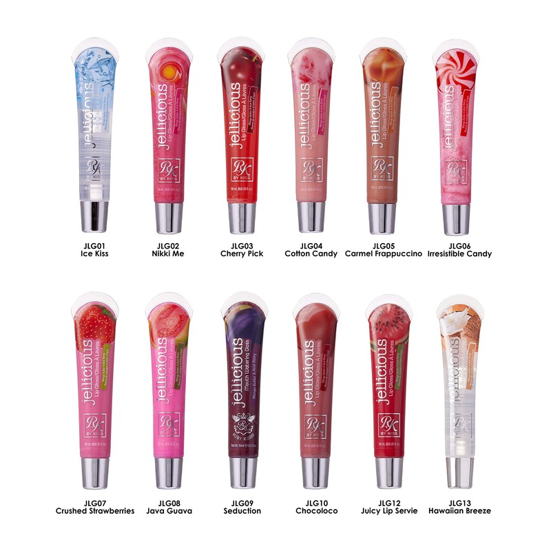 Ruby Kisses Jellicious Mouth Watering Lip Gloss JLG01 (3 PACKS)