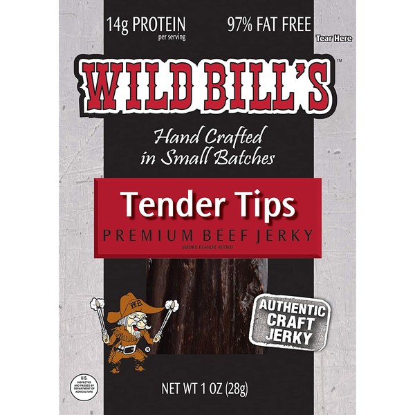 Wild Bill’s Hickory Smoked Beef Jerky 1 Ounce Packs (8 count)