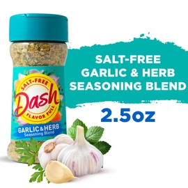 Dash Salt-Free Seasoning Blend, Garlic & Herb, 2.5 Ounce (Pack of 8)