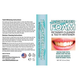 Alightener Foam - Whiten Your Teeth While Wearing a Mouth Tray or a Clear Dental aligners - Mouth Trays Included