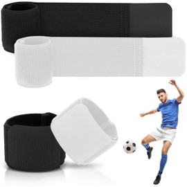 VioraWhite 8pcs Soccer Shin Guard Straps Anti Slip Sports Football Legging Shin Fixed Straps Pad Holders, Adjustable Lightweight for Kicking Ball Cycling Running