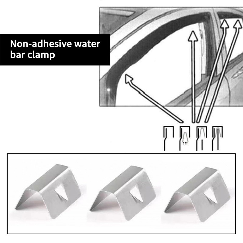 20 Pcs Wind Deflector Clips, Windshield Clips, Window Clips, Steel