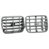 Finao Autoparts® 2 x Car Dashboard Air Vent Grille Grey