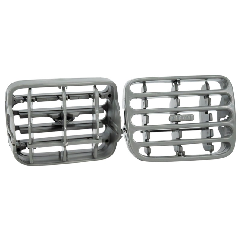 Finao Autoparts® 2 x Car Dashboard Air Vent Grille Grey