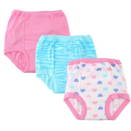 Gerber Little Girls' 3-Pack Training Pant - Hearts