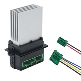 Hoypeyfiy 7701048390 Heater Blower Motor Resistor Fan with Wiring Plug Harness Replacement for Peugeot 207 406 607 1007 Replacement for Citroen C2 C3 C5 6441L2 6441.L2 7701207718