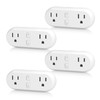 HBN Smart Plug 15A, WiFi&Bluetooth Outlet Extender Dual Socket Plugs