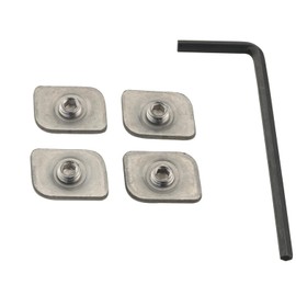 ZCZQC 1Set Stainless Steel Window Switch Restrictor 4 Pieces with Screws and Wrench 13 to 16mm Sliding Safety Window Lock Track Fixing Piece Broken Bridge Aluminium Window and Door Window Fixer