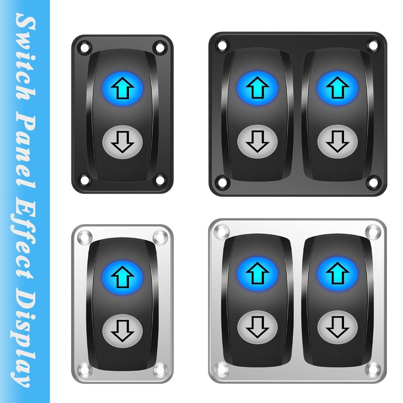 1 Way Zinc Alloy Rocker Switch Mounting Plate Toggle Switch