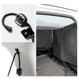 Car Divider Privacy Curtains, Sun Shade Side Window Covers, Car Window Cover Detachable Car Seat Partition Curtain Car Camping Curtains Privacy Protection Curtains for Travel Camping Nap Sleeping