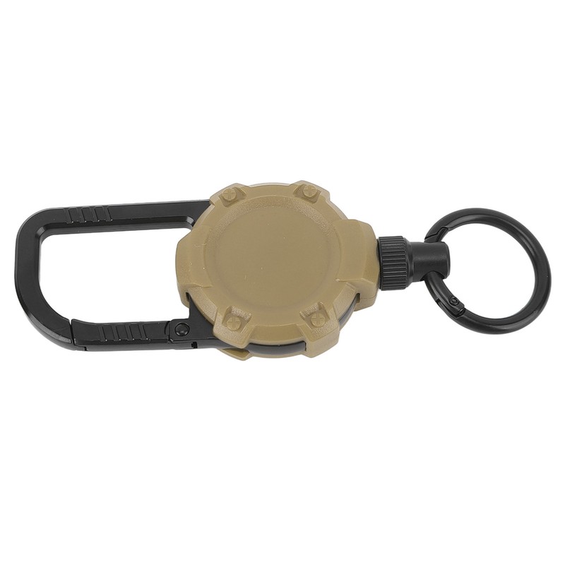 Magnetic Retractable Keychain Stainless Steel Wire Easy Pull Buckle Carabiner