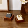 Oirlv Solid Wood Earring Stand Jewellery Display Stand Holder Microfibre