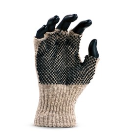 Fox River Fingerless Gripper Glove, Large, Brown Tweed
