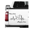 siviwonder Boxer German Sticker Car Heart Heartbeat Dog Sticker Dog