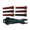 6Pcs Guitar Pin Maple Delicate Professional Acoustic Guitar Bridge Pin